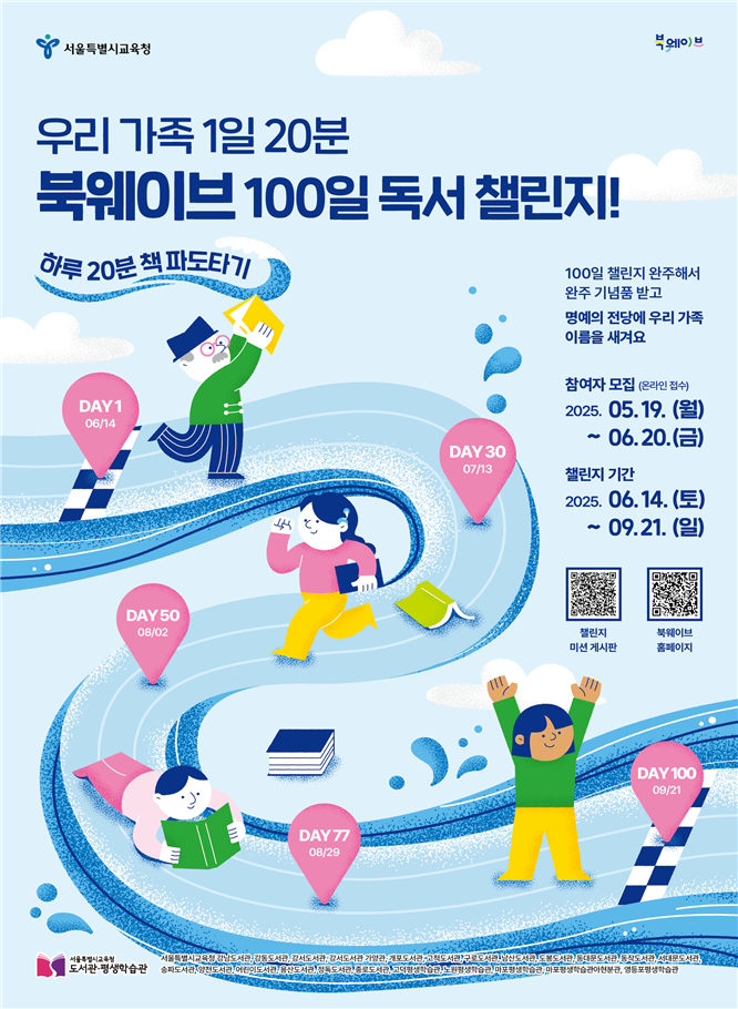 2025 온 가족 북웨이브 100일 챌린지 운영