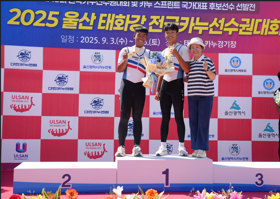 전국 최강 삼척 근덕중 카누부, 제43회 전국카누선수권대회 중등부 전 종목 석권