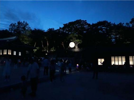 정월 대보름, 창경궁에서 쟁반같이 둥근 달과 찰칵